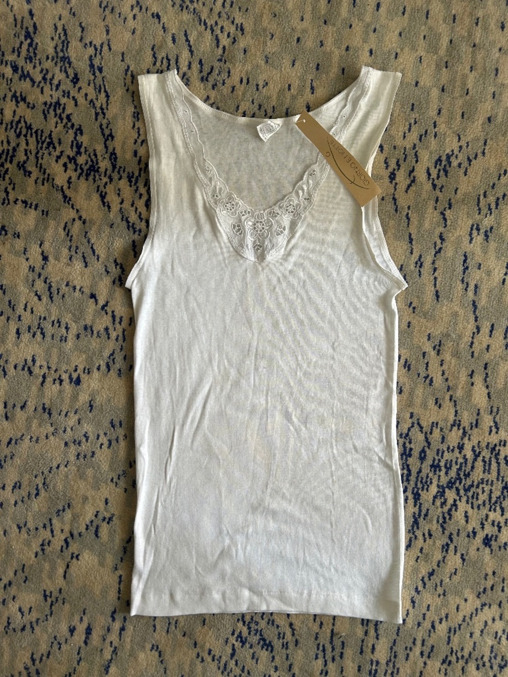 Lace Trim Tank Top